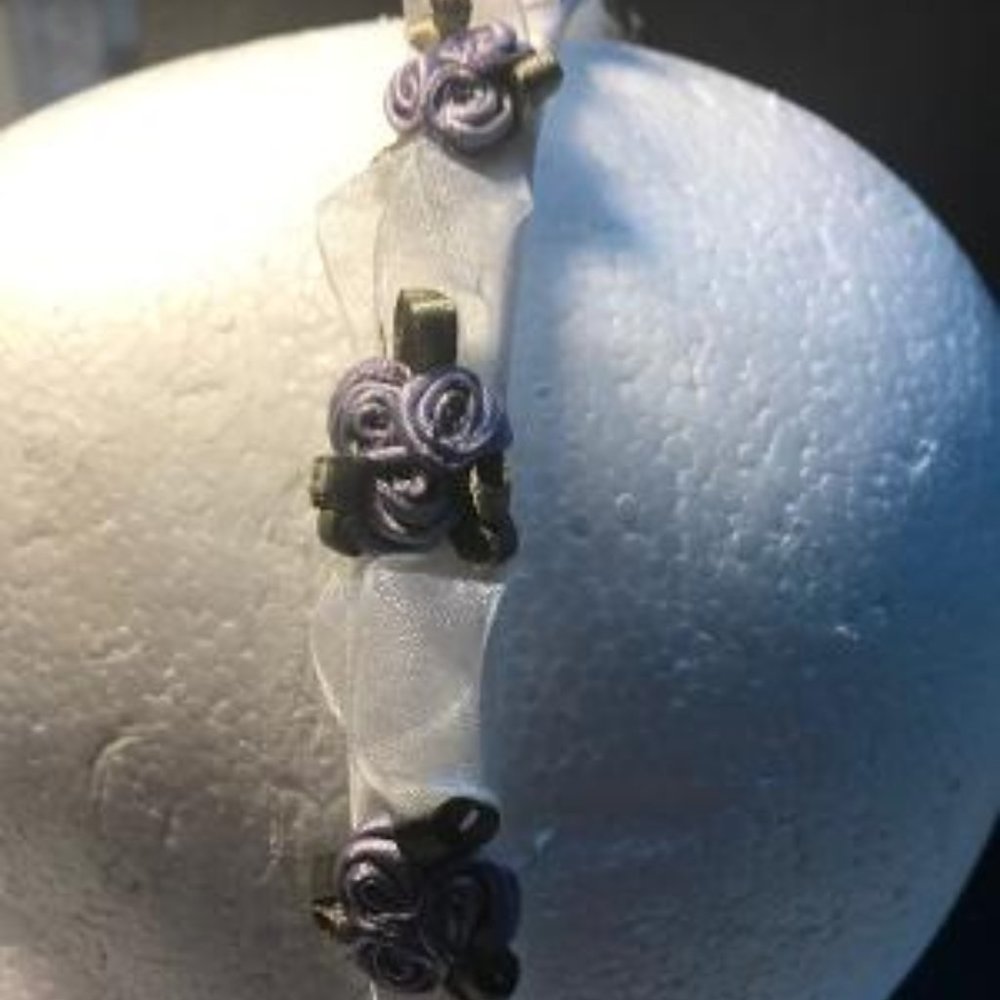 US Angels Flower Girl Headband color Purple